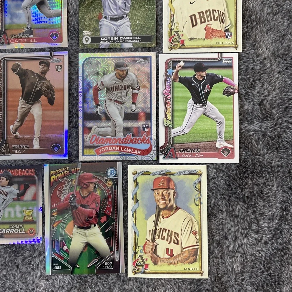 Arizona Diamondbacks Baseball 23 Card Lot‎ - Rookies, Stars, Inserts, Parallels